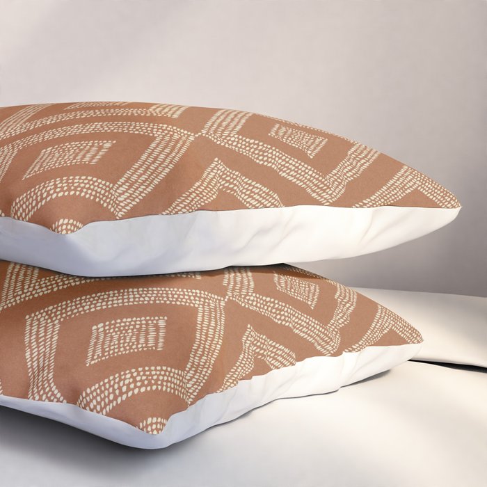 Hand-drawn Rhombus Pattern #2 Pillow Sham Gallery Image 3