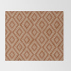 Hand-drawn Rhombus Pattern #2 Throw Blanket Gallery Image 2