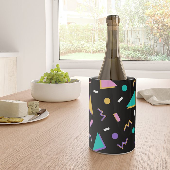 Memphis pattern 104 - 80s / 90s Retro Wine Chiller Gallery Image 4