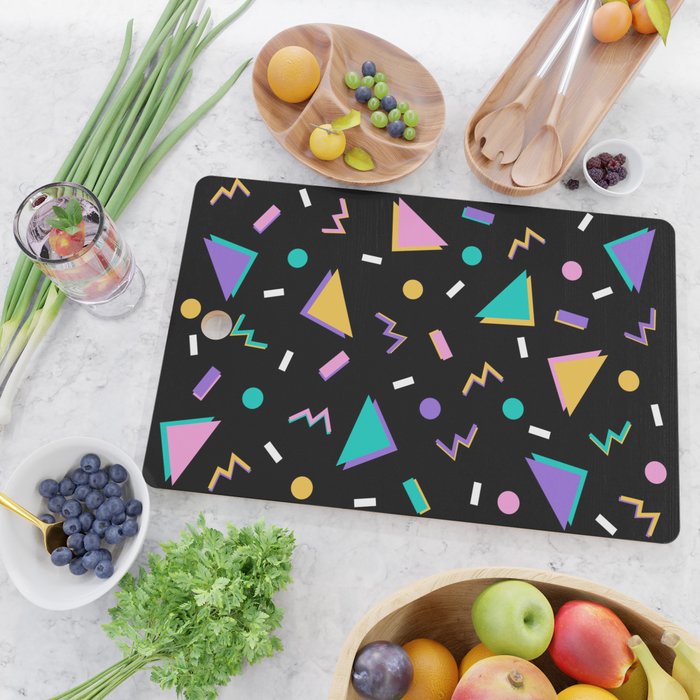 Memphis pattern 104 - 80s / 90s Retro Cutting Board Gallery Image 2