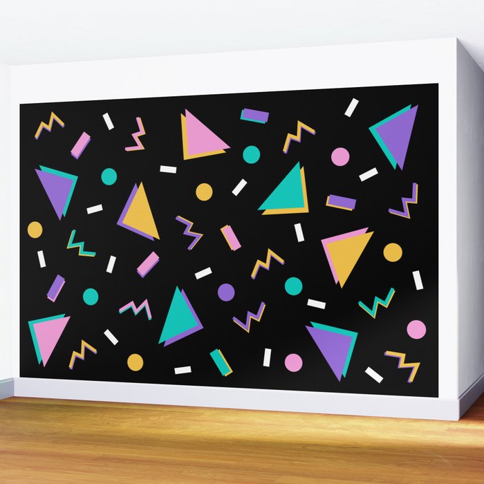Memphis pattern 104 - 80s / 90s Retro Wall Mural Gallery Image 2