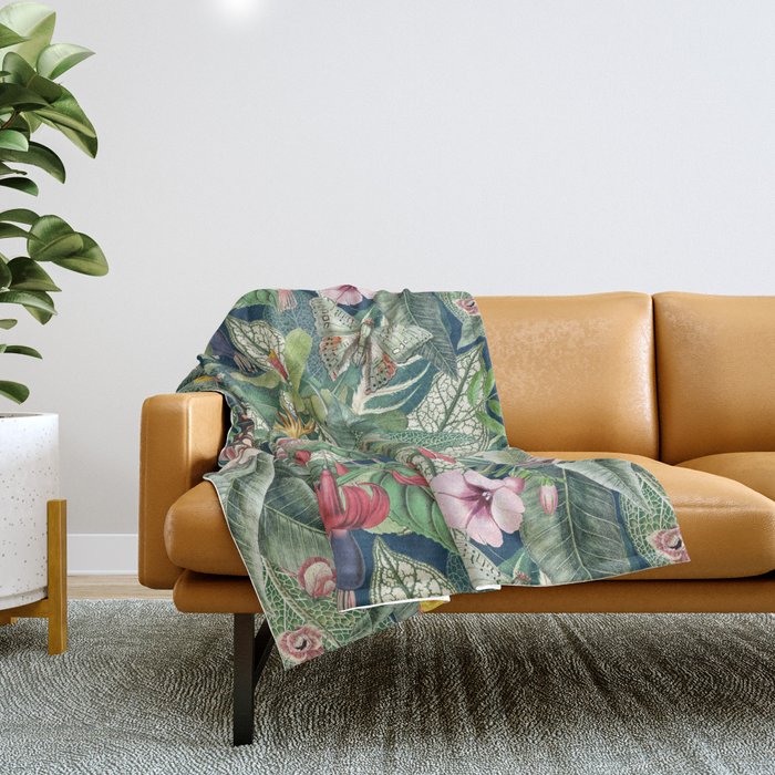 Tropical Paradise VIII Throw Blanket Gallery Image 1