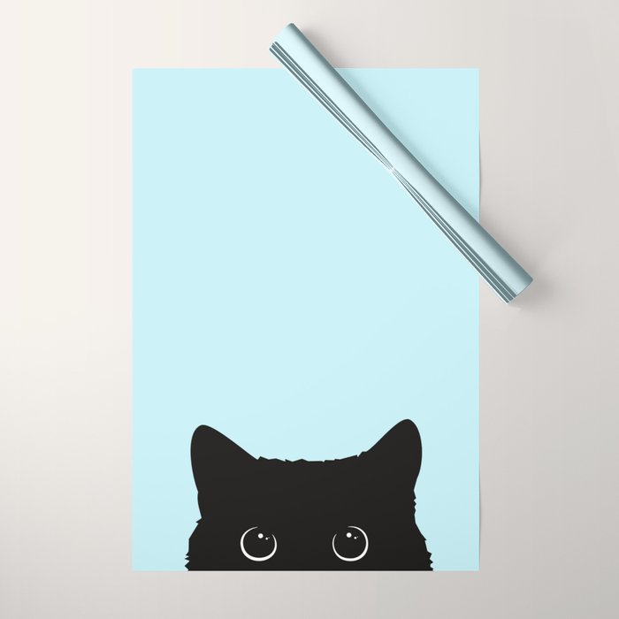 Black cat I Wrapping Paper Gallery Image 1