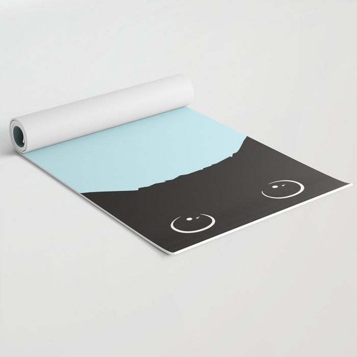 Black cat I Yoga Mat Gallery Image 2