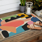 Modern Abstract Art 22 Outdoor Rug Gallery Image 2