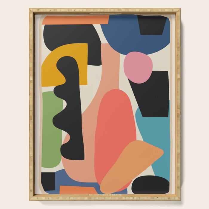 Modern Abstract Art 22 Serving Tray Gallery Image 1