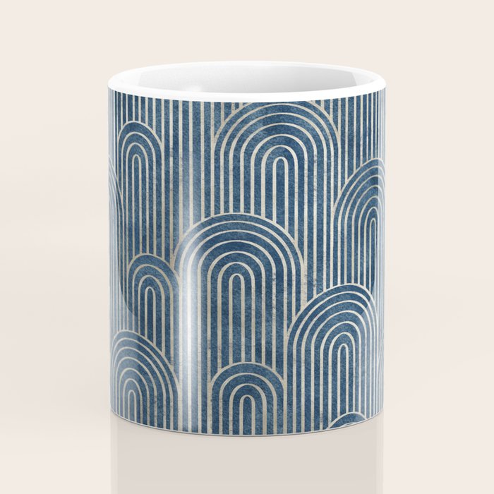 Art Deco Striped Arches Coffee Mug Gallery Image 4