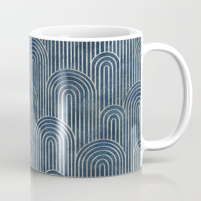 Art Deco Striped Arches Coffee Mug Gallery Image 1