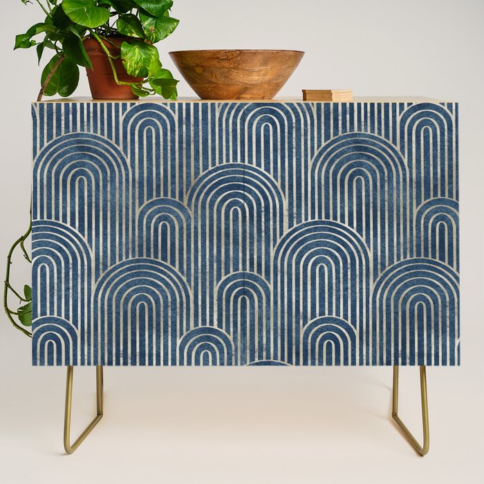 Art Deco Striped Arches Credenza Gallery Image 1
