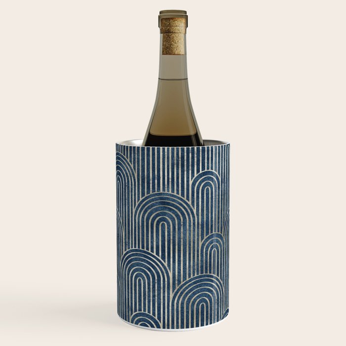 Art Deco Striped Arches Wine Chiller Gallery Image 2