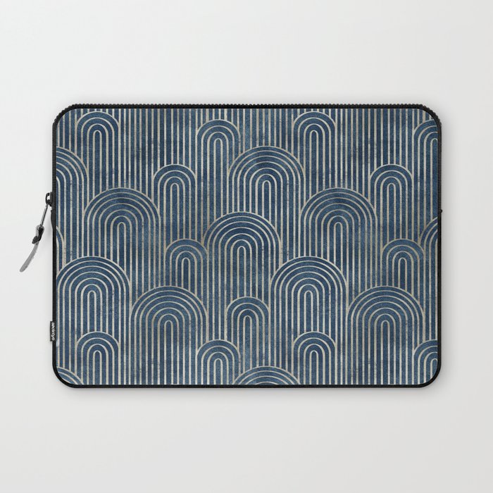 Art Deco Striped Arches Laptop Sleeve Gallery Image 1