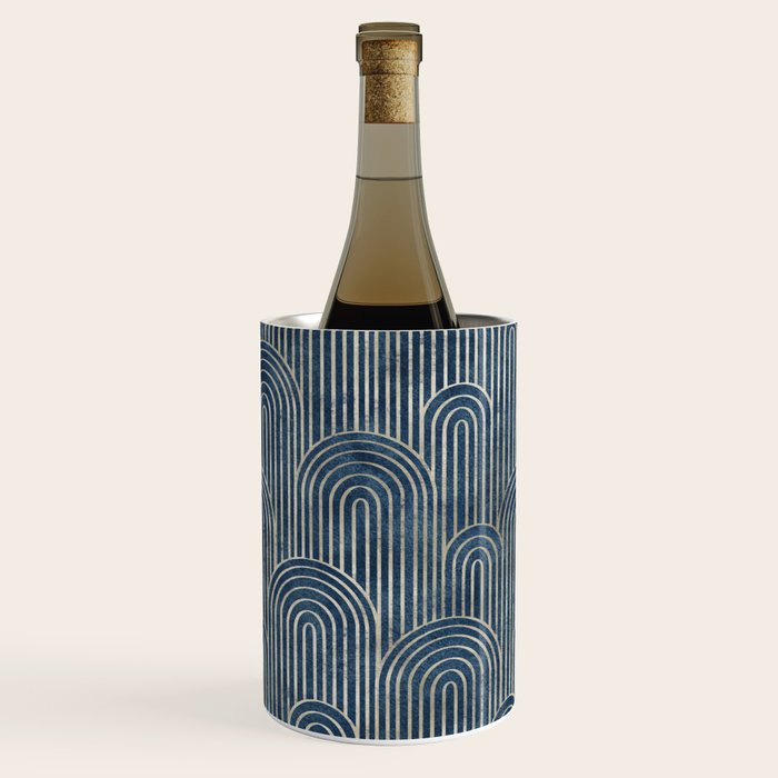 Art Deco Striped Arches Wine Chiller Gallery Image 3