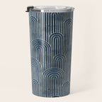 Art Deco Striped Arches Travel Mug Gallery Image 3