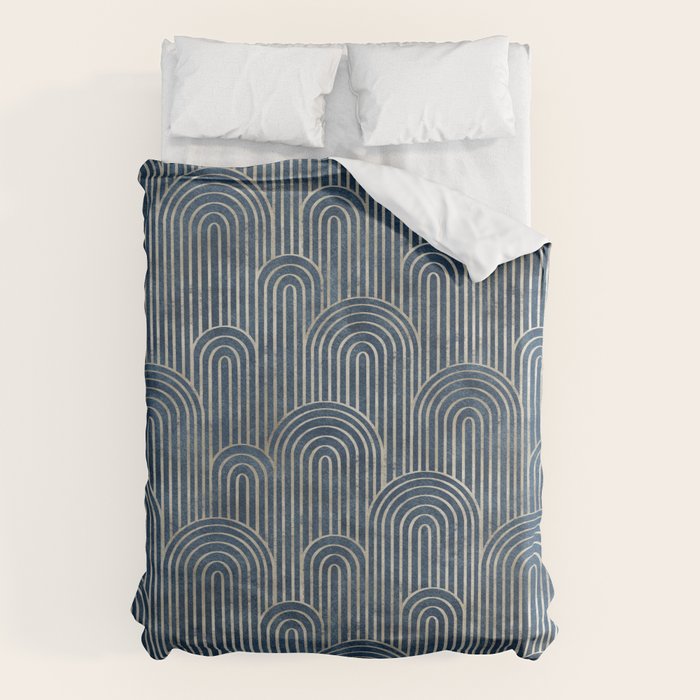 Art Deco Striped Arches Duvet Cover Gallery Image 6