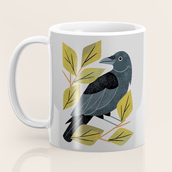 Perching Raven Coffee Mug Gallery Image 3