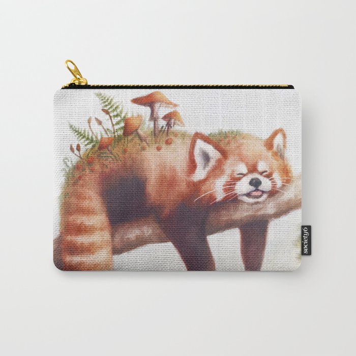 Sleepy Red Panda Carry All Pouch Gallery Image 1