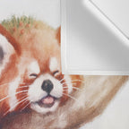 Sleepy Red Panda Wall Tapestry Gallery Image 3
