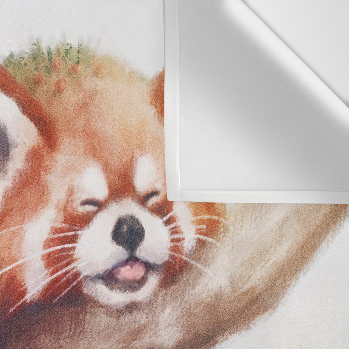 Sleepy Red Panda Wall Tapestry Gallery Image 3