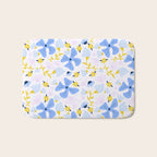Violet flowerbed Bath Mat Gallery Image 1