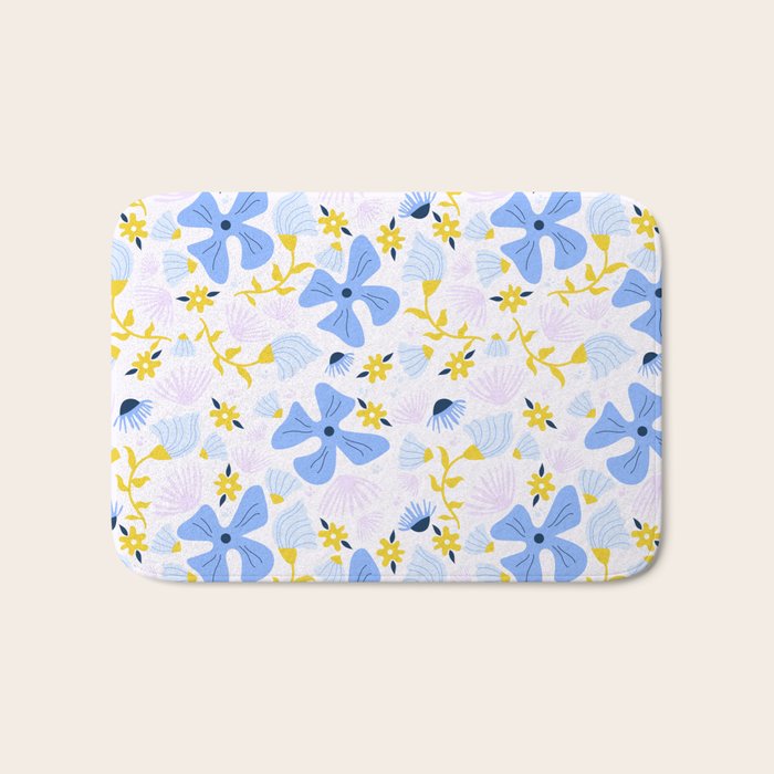 Violet flowerbed Bath Mat Gallery Image 1