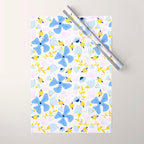 Violet flowerbed Wrapping Paper Gallery Image 1