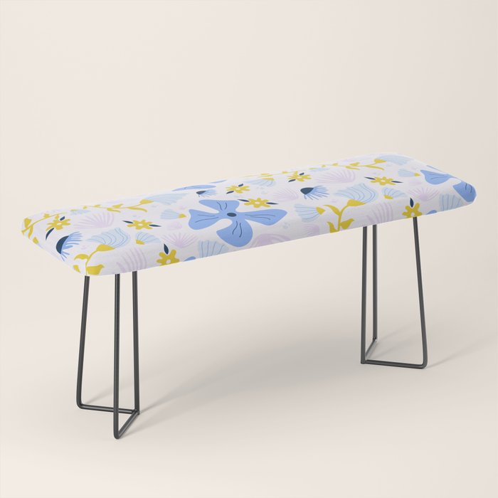 Violet flowerbed Bench Gallery Image 1