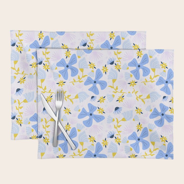 Violet flowerbed Placemat Gallery Image 1