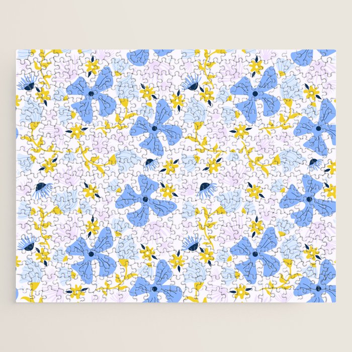 Violet flowerbed Jigsaw Puzzle Gallery Image 1