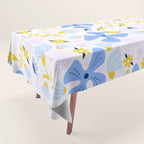 Violet flowerbed Tablecloth Gallery Image 1