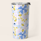 Violet flowerbed Travel Mug Gallery Image 2