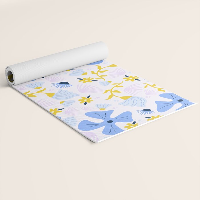 Violet flowerbed Yoga Mat Gallery Image 2