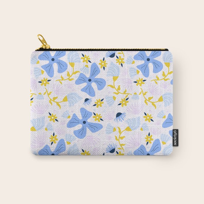 Violet flowerbed Carry All Pouch Gallery Image 1
