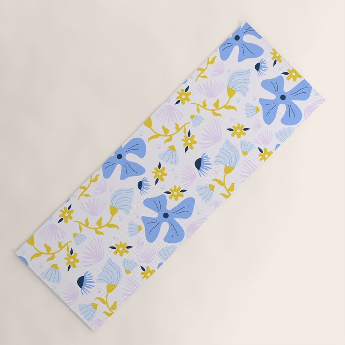 Violet flowerbed Yoga Mat Gallery Image 1