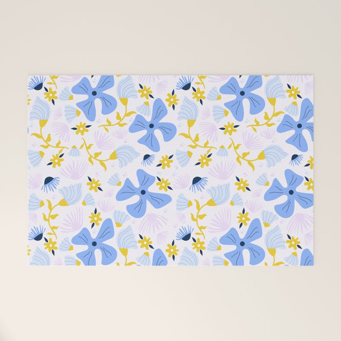 Violet flowerbed Welcome Mat Gallery Image 1