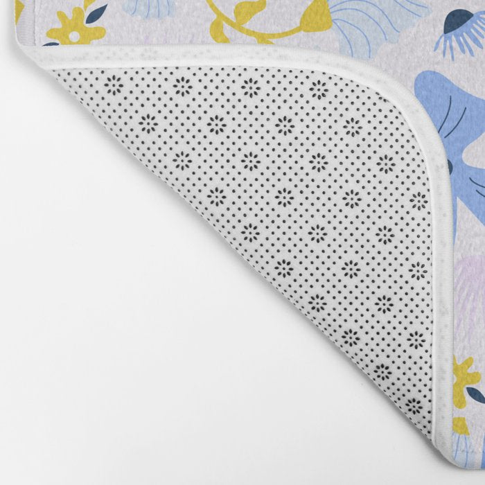 Violet flowerbed Bath Mat Gallery Image 2