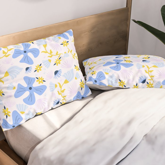 Violet flowerbed Pillow Sham Gallery Image 2