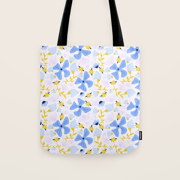 Violet flowerbed Tote Bag Gallery Image 1