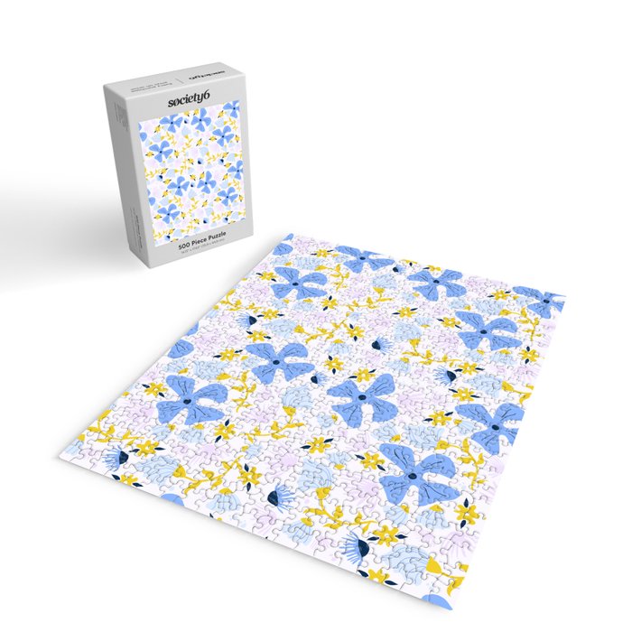 Violet flowerbed Jigsaw Puzzle Gallery Image 2