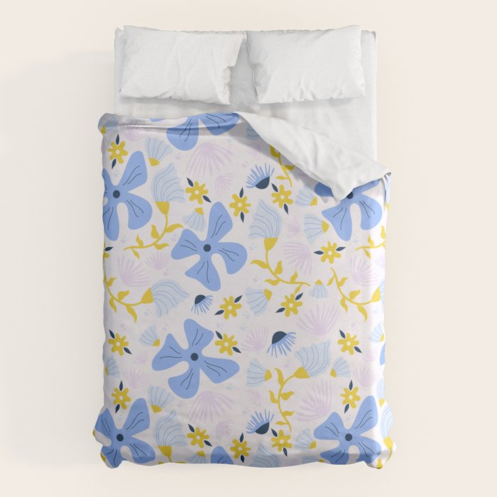 Violet flowerbed Duvet Cover Gallery Image 1