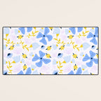 Violet flowerbed Desk Mat Gallery Image 3