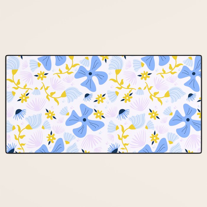 Violet flowerbed Desk Mat Gallery Image 3