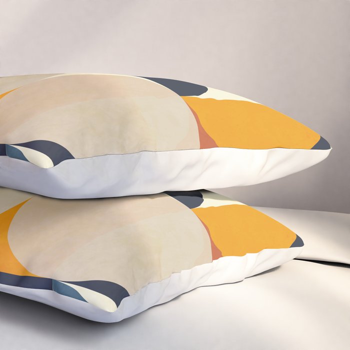 mid century abstract shapes fall winter 1 Pillow Sham Gallery Image 3
