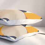 mid century abstract shapes fall winter 1 Pillow Sham Gallery Image 3