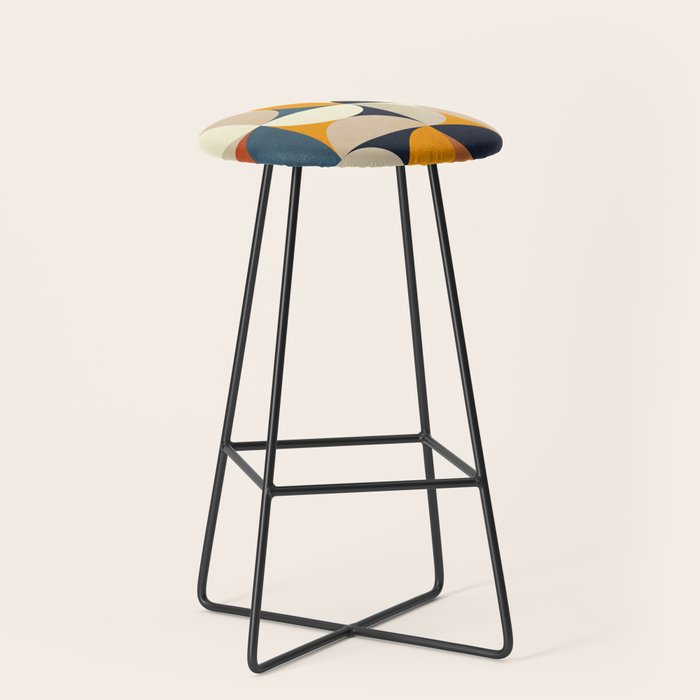 mid century abstract shapes fall winter 1 Stool Gallery Image 1