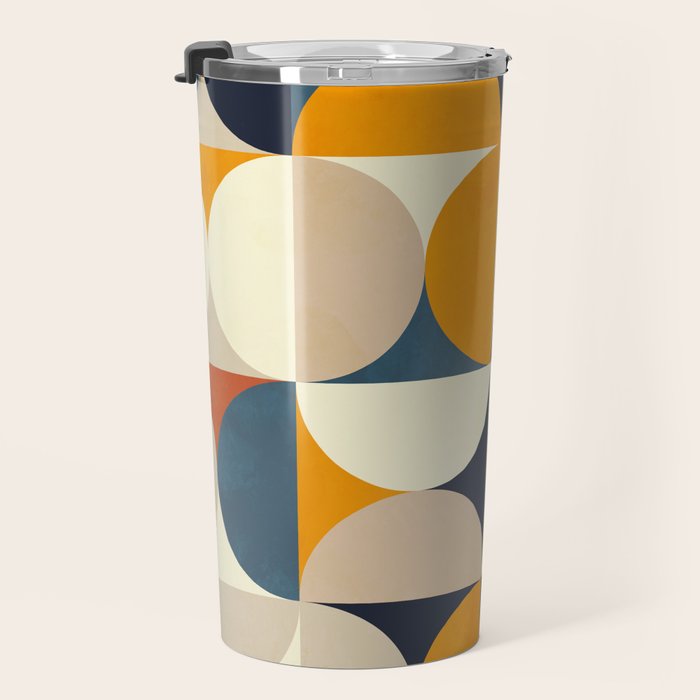 mid century abstract shapes fall winter 1 Travel Mug Gallery Image 3