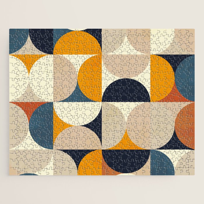 mid century abstract shapes fall winter 1 Jigsaw Puzzle Gallery Image 1
