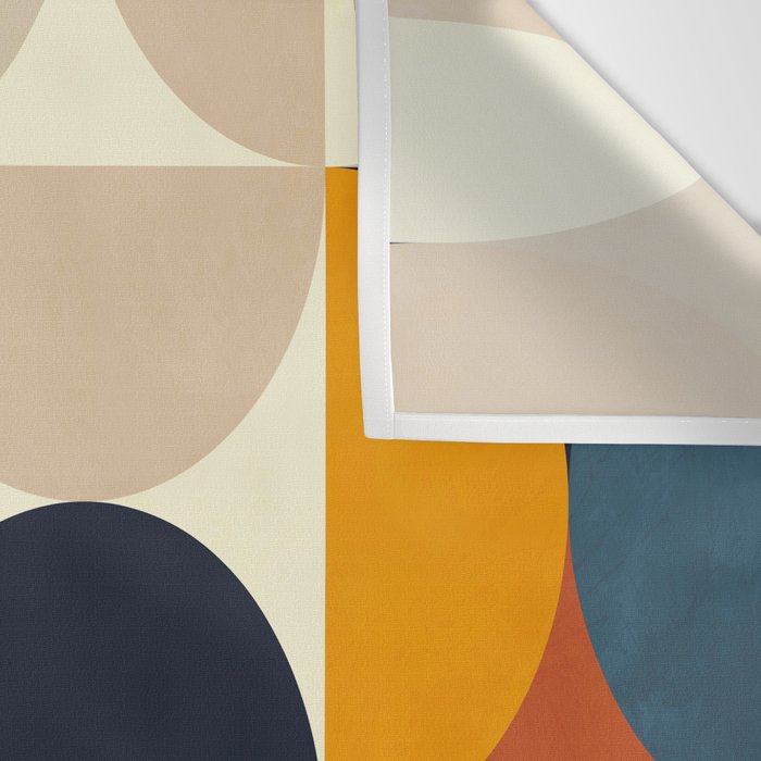 mid century abstract shapes fall winter 1 Wall Tapestry Gallery Image 3