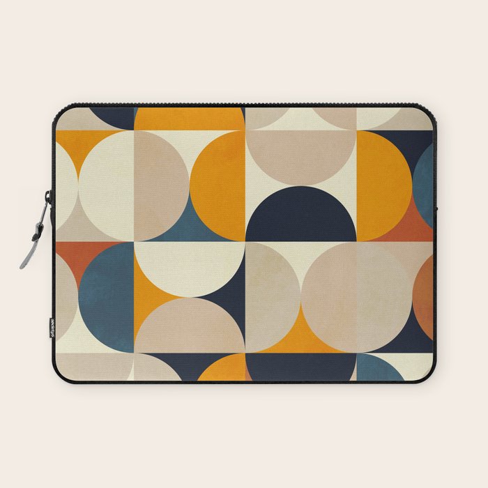 mid century abstract shapes fall winter 1 Laptop Sleeve Gallery Image 1
