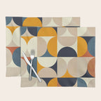 mid century abstract shapes fall winter 1 Placemat Gallery Image 1