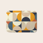 mid century abstract shapes fall winter 1 Bath Mat Gallery Image 1
